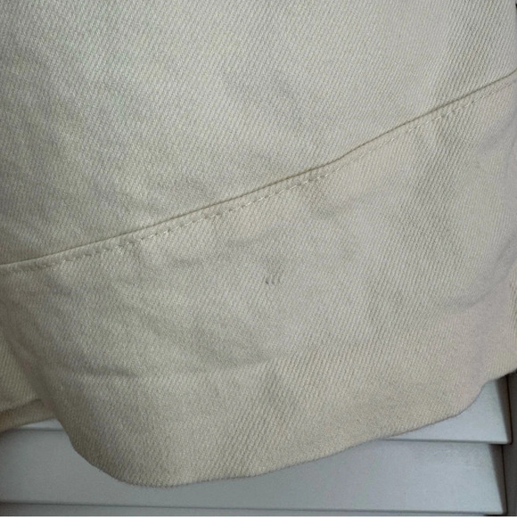 Zara High Rise Button Fly Cream Colored Shorts Size XL - Picture 7 of 7